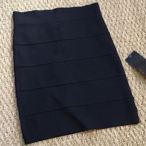 BCBG Simone Black Badage Skirt Small  NWT